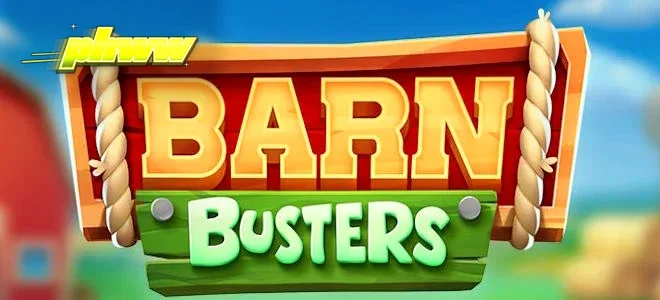 Makulay na disenyo ng Barn Busters slot machine